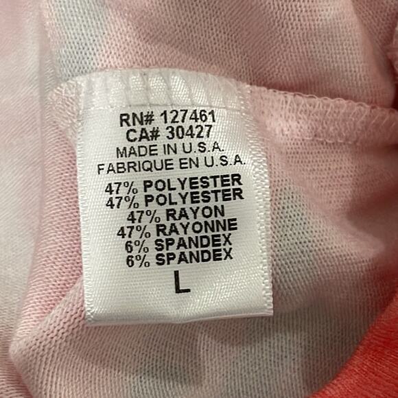 Wildfox Fire Camo Sweatshirt Orange Pink Size Large - Picture 8 of 10